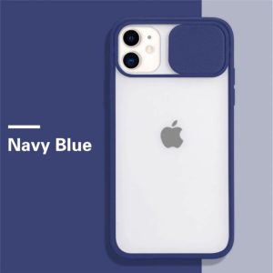 Sliding Camera Protection Case for Apple iPhone Series - iPhone XS Max, Navy Blue