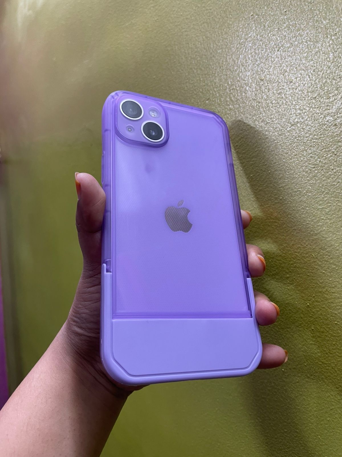 Transparent BackStand Case For Apple IPhone Series photo review