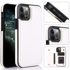 Retro Wallet Case for Apple - iPhone 15 Pro, White