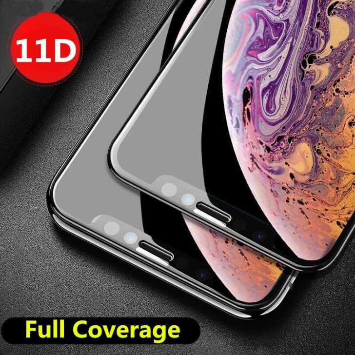 11D Tempered Glass for Apple iPhone - Set of 2 Pcs