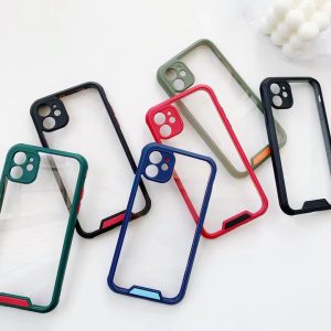 Shockproof Silicon Bumper Phone Case For Apple iPhone Series - iPhone X/XS, Dark Green