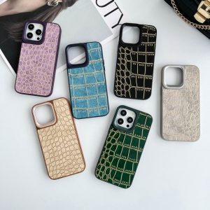 Crocodile Leather Case For Apple iPhone Series