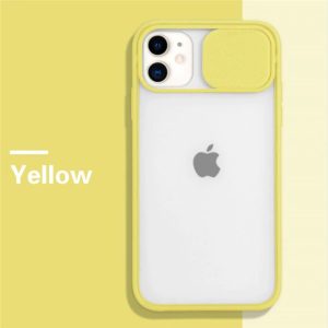 Sliding Camera Protection Case for Apple iPhone Series - iPhone 12 Pro, Yellow