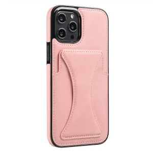 Leather Wallet Case for Apple - iPhone 12/12 Pro, Pink