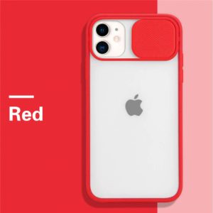 Sliding Camera Protection Case for Apple iPhone Series - iPhone XR, Red
