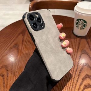 Suede Fabric Case For Apple - iPhone 11, Grey