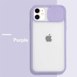 Sliding Camera Protection Case for Apple iPhone Series - iPhone 12, Purple