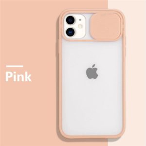 Sliding Camera Protection Case for Apple iPhone Series - iPhone 12, Pink