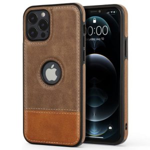 Designer Leather Case for Apple - iPhone 13 Pro Max, Brown