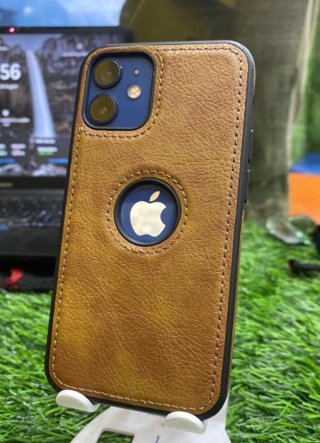 Leather Logo Cut Case for Apple photo review