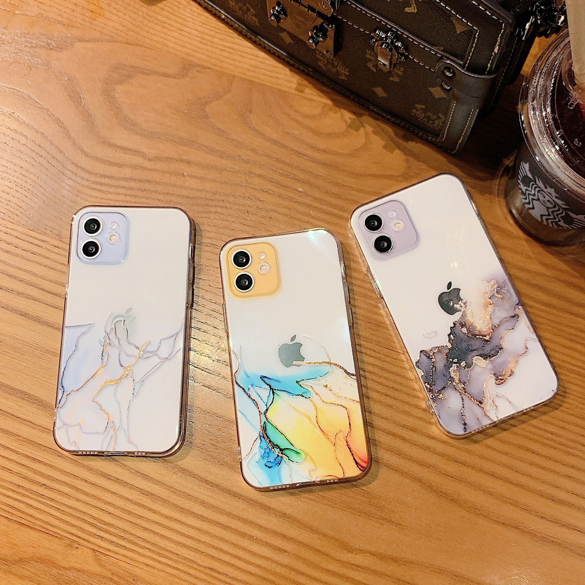 Watercolour Transparent Silicone Case for Apple iPhone Series