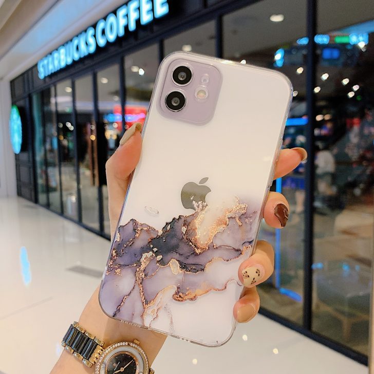 Watercolour Transparent Silicone Case for Apple iPhone Series