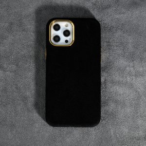 Premium Fabric Case For Apple iPhone Series - iPhone 12 Pro Max, Black