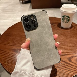 Suede Fabric Case For Apple - iPhone XR, Grey