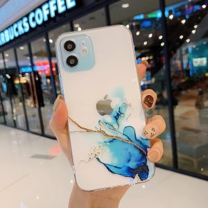 Watercolour Transparent Silicone Case for Apple iPhone Series