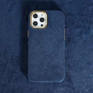 Premium Fabric Case For Apple iPhone Series - iPhone 13 Pro Max, Blue