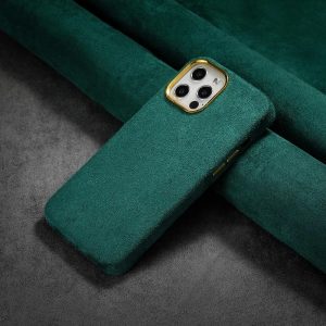 Premium Fabric Case For Apple iPhone Series - iPhone 12 Pro Max, Green