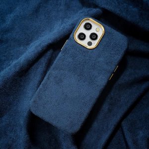 Premium Fabric Case For Apple iPhone Series - iPhone 13 Pro, Blue