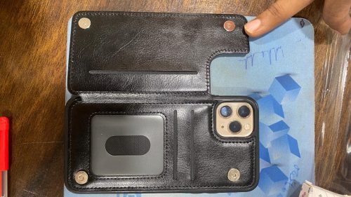 Retro Wallet Case for Apple photo review