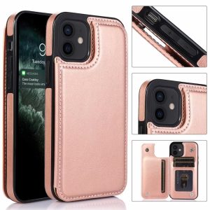 Retro Wallet Case for Apple - iPhone 13 Pro, Pink