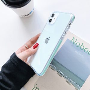 Premium Bumper Transparent Case For iPhone Series - iPhone 13 Pro, Sea Blue