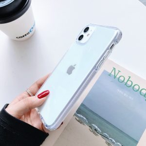 Premium Bumper Transparent Case For iPhone Series - iPhone 7/8 Plus, White