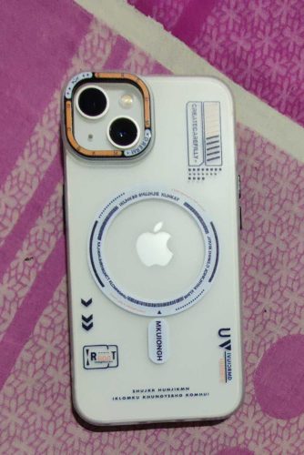 Cyber Clear Frosted Magsafe Case For Apple IPhone Series photo review