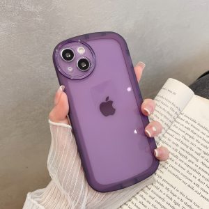 Crystal Clear Transparent Camera Protection Case For Apple iPhone Series - iPhone 13, Purple
