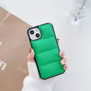 Silicone Puffer Cover For Apple - iPhone 12/12 Pro, Green