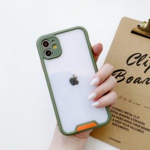 Shockproof Silicon Bumper Phone Case For Apple iPhone Series - iPhone 11 Pro Max, Grass Green