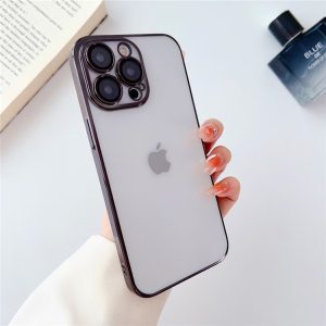 Camera Protection With Luxury Ring Transparent Case For Apple iPhone Series - iPhone 11 Pro Max, Black