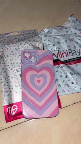 Click to view full screen Retro Love Stripes Silicone Case for Apple iPhone Series photo review