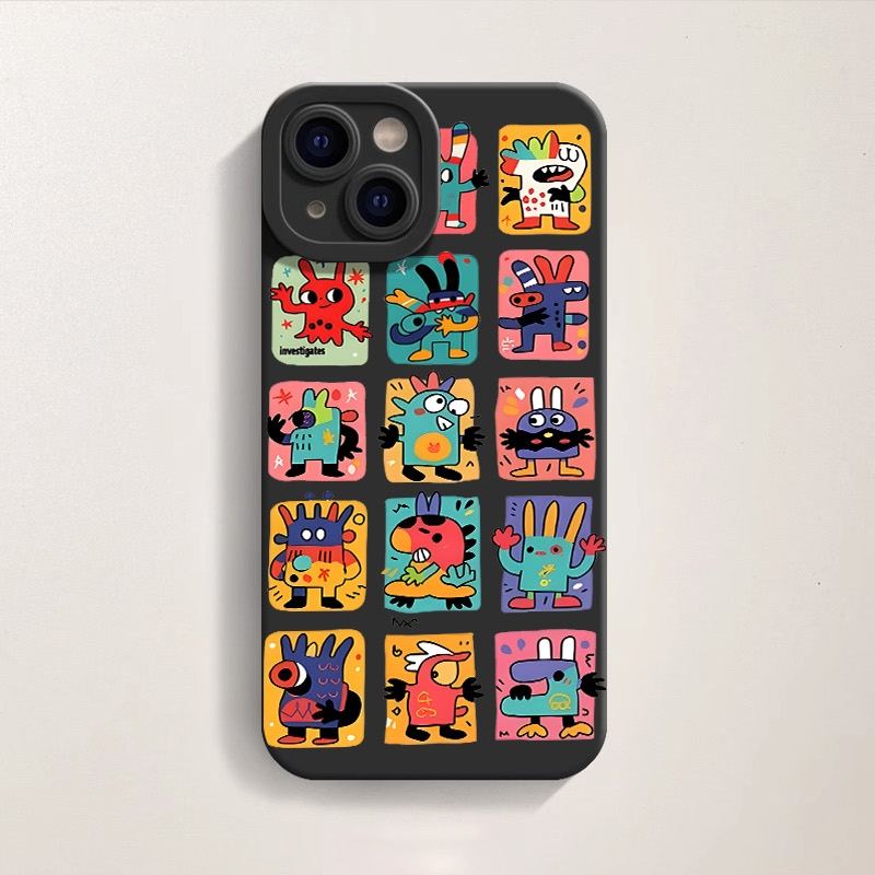 Funky Monster Mash Silicone Case for Apple iPhone Series – view 3