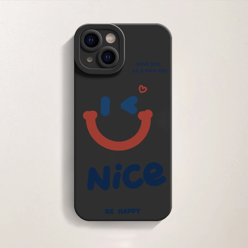 Smile & Wink 'Nice Day' Design Silicone Case for Apple iPhone Series – view 3
