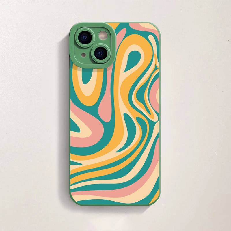 Psychedelic Swirl Groove Silicone Case for Apple iPhone Series – view 3