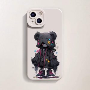 Shadow Bear Silicone Case for Apple iPhone Series