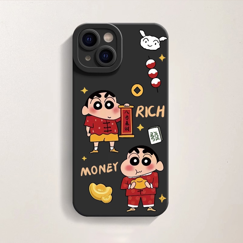 Playful Prosperity Cartoon Silicone Case for Apple iPhone Series – view 1