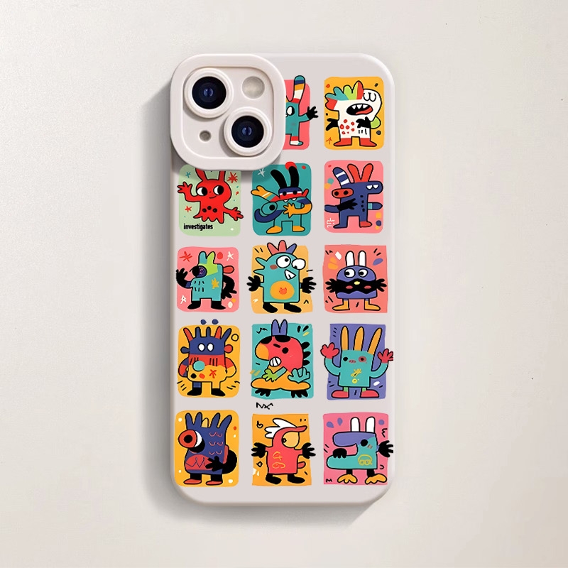 Funky Monster Mash Silicone Case for Apple iPhone Series – view 1
