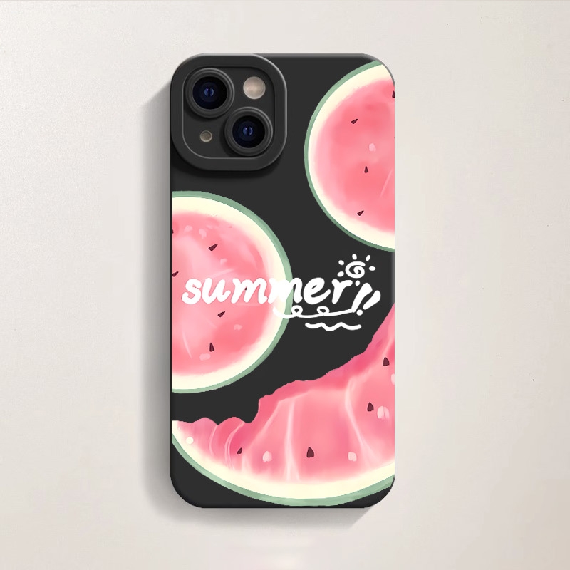 Juicy Watermelon Summer Vibes Silicone Case for Apple iPhone Series – view 1