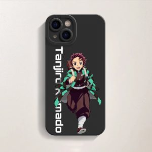 Energetic Anime Warrior Design Silicone Case for Apple iPhone Series