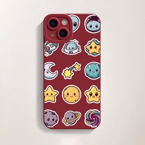 Galaxy Characters Silicone Case for Apple iPhone Series