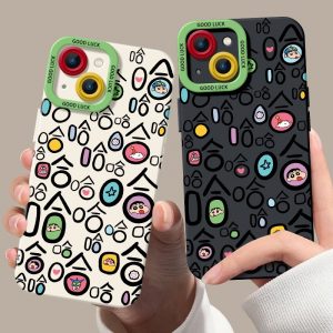 Colorful Faces Silicone Case for Apple iPhone Series