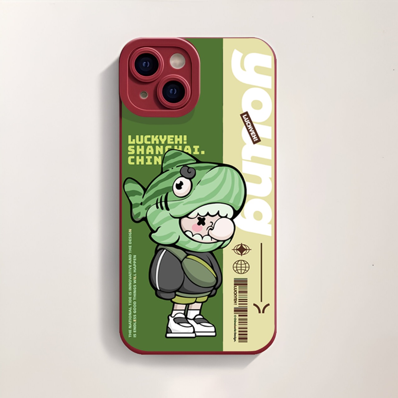 Cartoon Shark Hoodie Fun Silicone Case for Apple iPhone Series – view 2