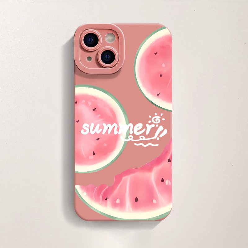 Juicy Watermelon Summer Vibes Silicone Case for Apple iPhone Series – view 4