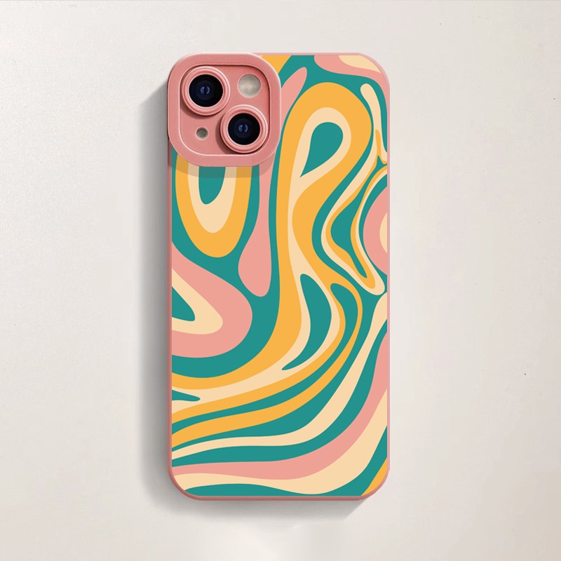 Psychedelic Swirl Groove Silicone Case for Apple iPhone Series – view 4