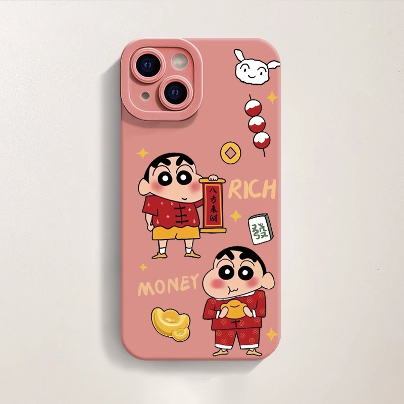Playful Prosperity Cartoon Silicone Case for Apple iPhone Series – view 5