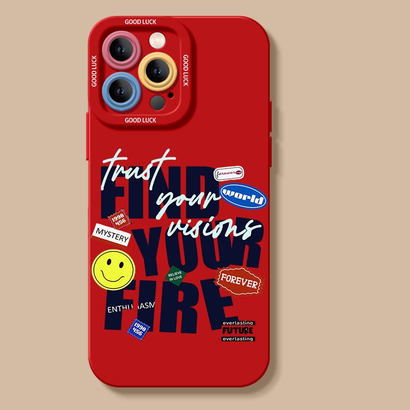 Motivational Stickers Collage Silicone Case for Apple iPhone Series – view 4