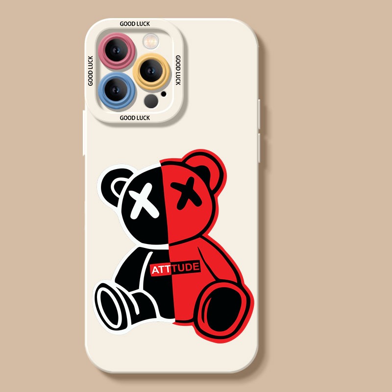 Edgy Attitude Bear Silicone Case for Apple iPhone Series – view 2