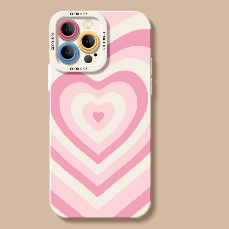 Retro Love Stripes Silicone Case for Apple iPhone Series – view 2