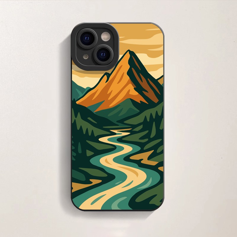 Golden Mountain Vista Silicone Case for Apple iPhone Series – view 4